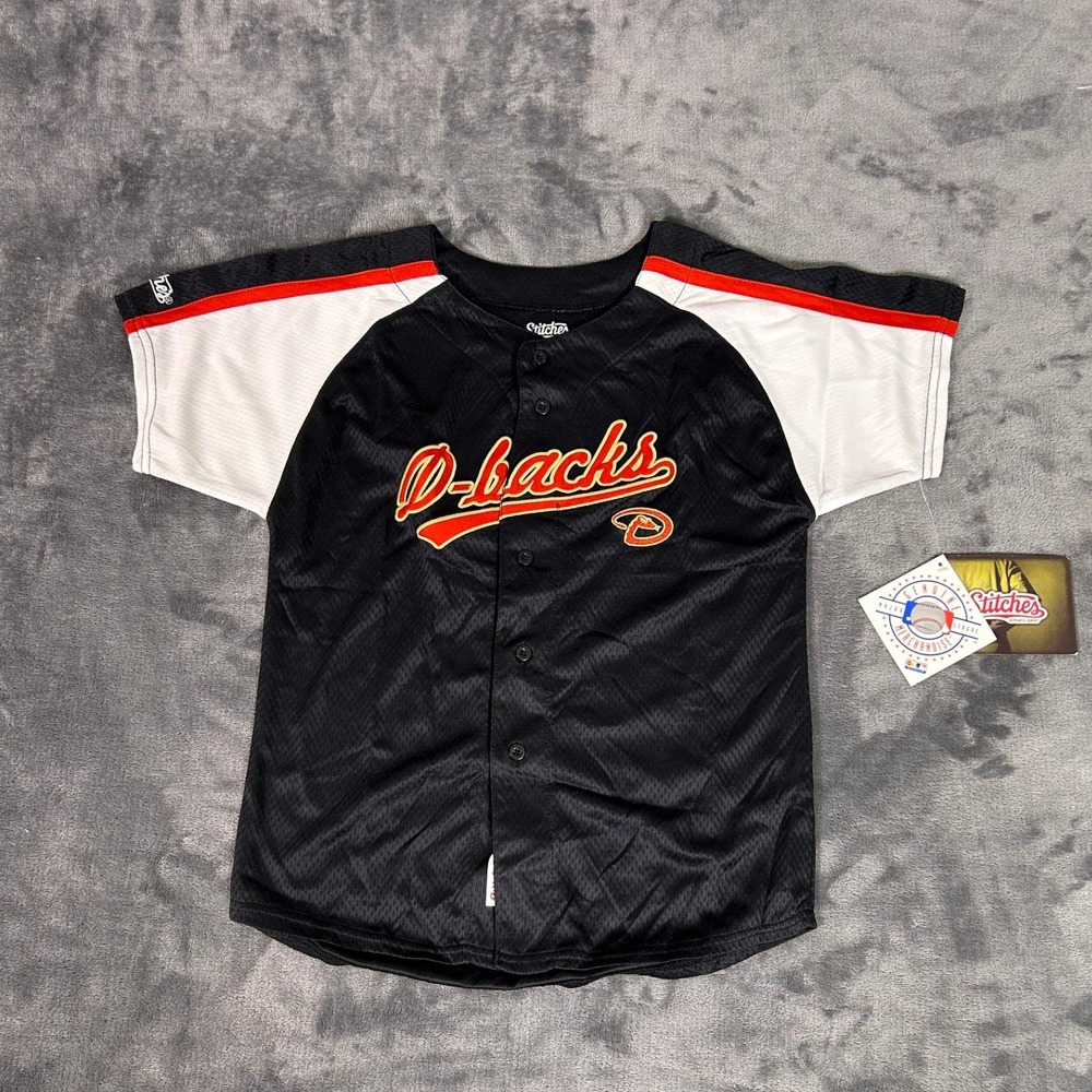 Y2K Youth Arizona Diamondbacks Baseball Jersey Stitches Athletic Boys Size 7 NWT